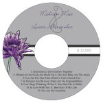 Floral Lovely Lavender CD Wedding Label