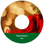 CD Photo Holiday Labels Text