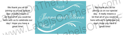 Wave Water Water Bottle Labels
