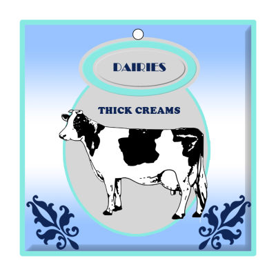 Cow Patch Canning Favor Tags