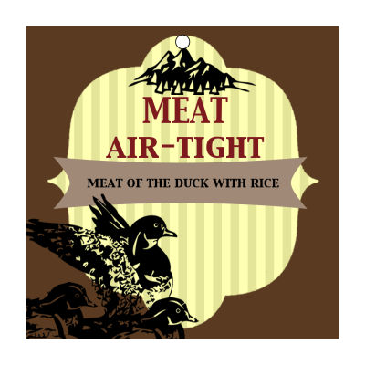 Flying Ducks Canning Favor Tags