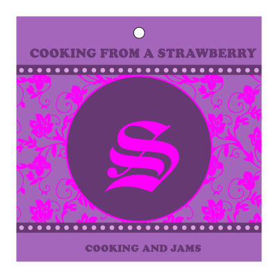 Floral Pearls Canning Favor Tags