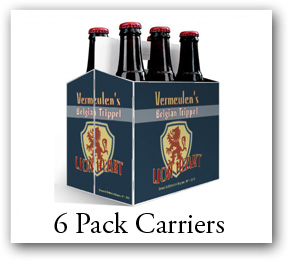 Design your own custom beer bottle boxes. 6 pack carriers