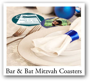 Bar - Bat Mitzvah photo coasters