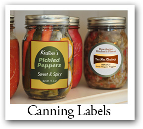 canning labels, canning products labels