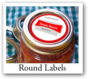 round photo labels, Personalized circle labels