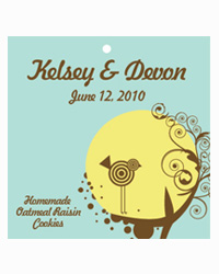 Birds Nest Food and Craft Label Hang Tags