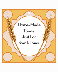 Wheat Food and Craft Hang Tags