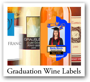 graduation wine labels