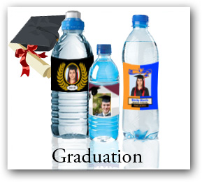 Water Bottle Labels for High School and College Graduation Party