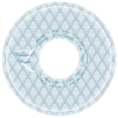 Monogramm CD-DVD Wedding Labels