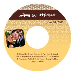 Nouveau CD-DVD Wedding Labels