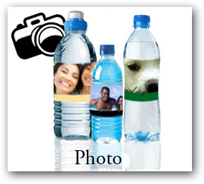 photo water bottle labels