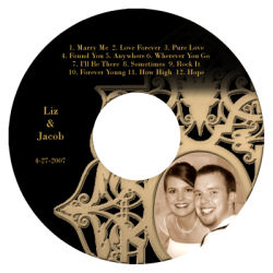 Renaissance CD-DVD Wedding Labels
