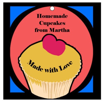 Cupcake Food and Craft Hang Tags