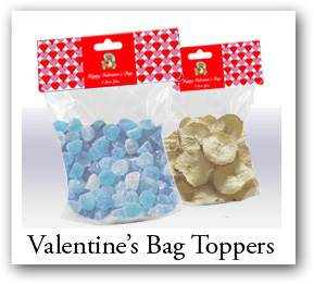 Valentine favor bags, Valentine bag topeprs, customizable gift bags