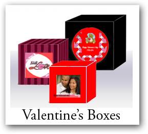 Custom Valentine Day favors boxes, Valentine gift boxes, favor boxes