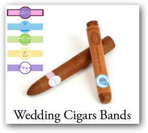 Customized Wedding Labels, personalized wedding cigar bands