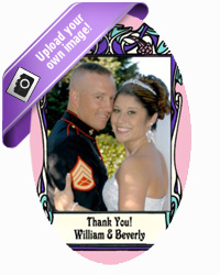 Art Nouveau Wedding Favor Tags