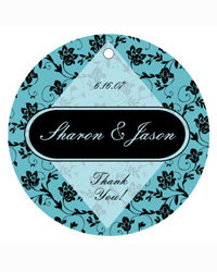 Floral Wedding Favor Tags