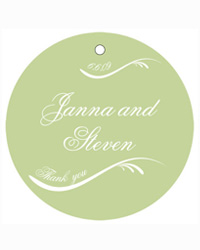 Wave Wedding Favor Tags