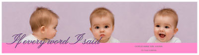 Water Photo Baby Labels With Text