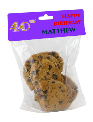 Age Birthday Bag Toppers with bag