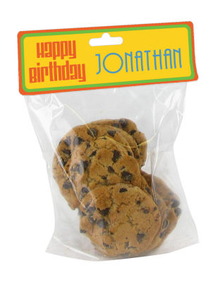 Hippie Birthday Bag Toppers with bag