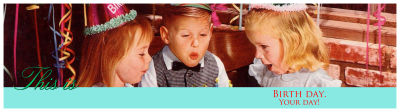 Water Photo Birthday Labels With Text