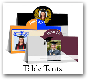 graduation Place cards, wedidng favors, custom tabel tents
