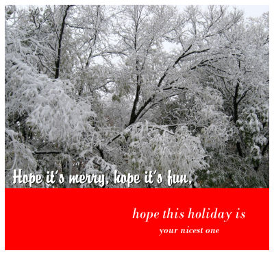 Christmas Photo Labels with Text