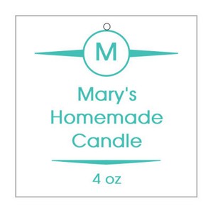 Basic Candle Hang Tag