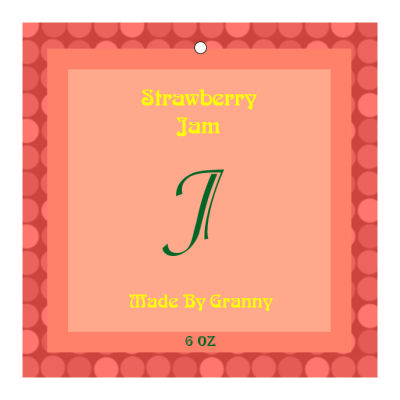 Jam Canning Favor Tag