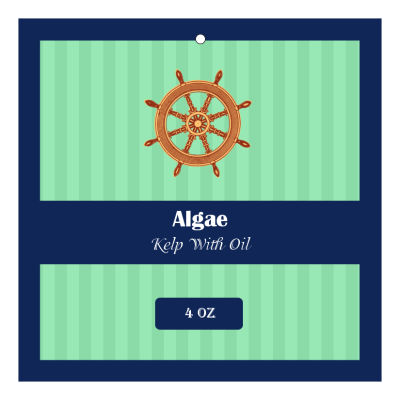 Algae Canning Favor Tag