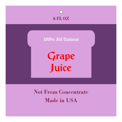 Grape Canning Favor Tag
