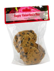 Photo Label Valentine Bag Toppers with bag