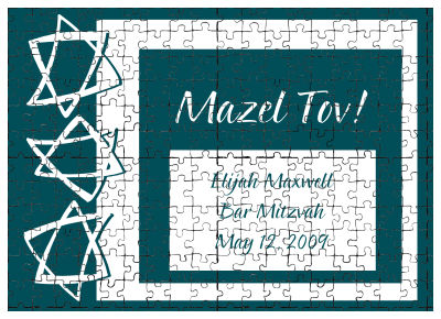 Bar and Bat Mitzvah Star Puzzles