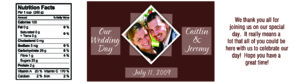 Portrait Water Wedding Labels