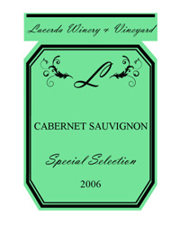 Striped Wine Label