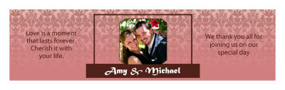 Nouveau Water Wedding Labels