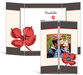 Polka Floral Wedding Stationery