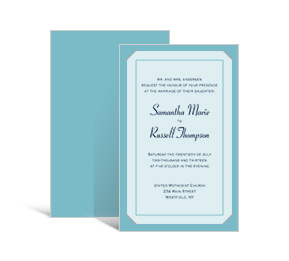 Layered Invitations for Engagement, Bridal Shower and Wedding with vellum 5 x 7.875
