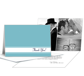 Unique wedding note cards with photo, customize style, colors, and fonts