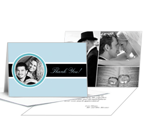 Memorable Custom DIY thank you cards with photo for wedding, DIY wedding table decor