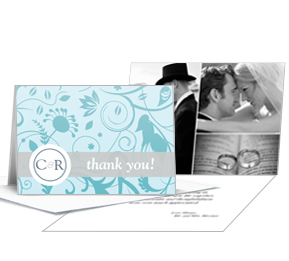 Serenity wedding Thank you notes cards