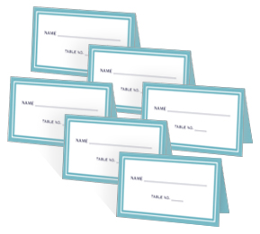 Wedding Place Cards, Place cards for Engagement, Bridal Shower 3.5 x 2
