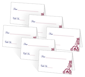 Modern DIY Wedding Place Cards 3.5 x 2, personalized wedding papers