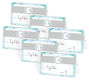 Serenity Wedding Place Cards
