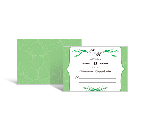 RSVP Cards for a buffet reception