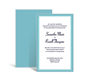 Wedding Custom Rectangle Invitation 5.875 x5.875